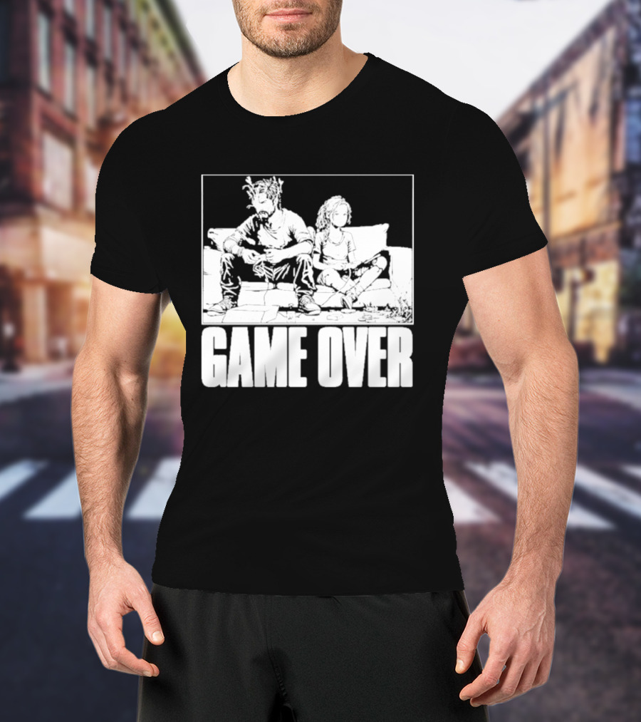 The Reel Rejects TLOU Game Over Couch Scene T-Shirt