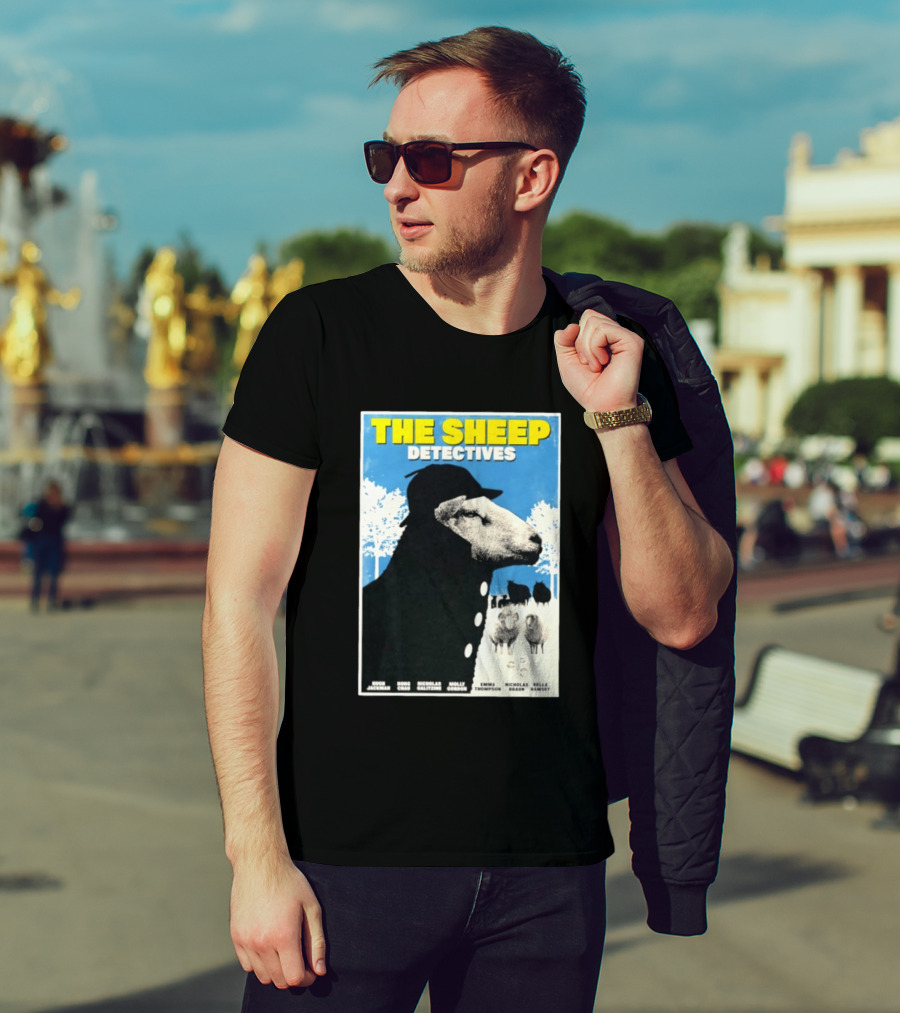 The Sheep Detectives Hugh Jackman Hong Chau Nicholas Galitzine Molly Gordon Emma Thompson Nicholas Braun Bella Ramsey T-Shirt
