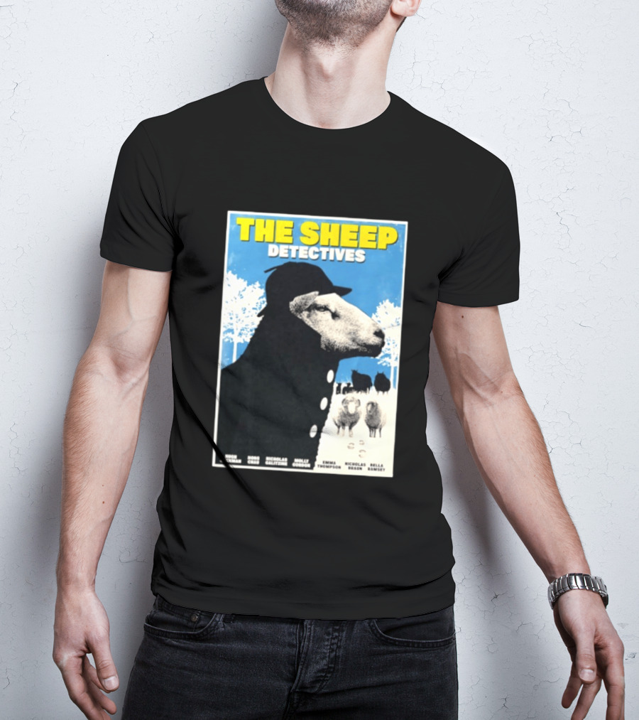 The Sheep Detectives Hugh Jackman Hong Chau Nicholas Galitzine Molly Gordon Emma Thompson Nicholas Braun Bella Ramsey T-Shirt