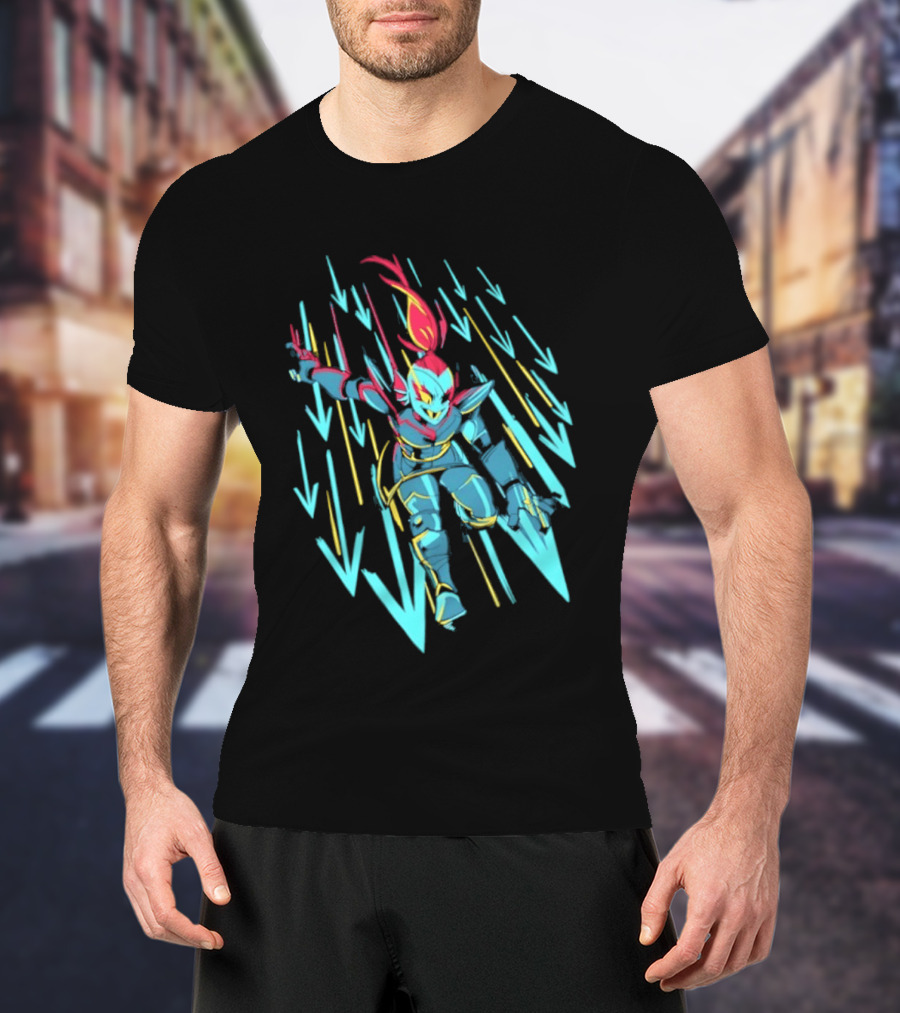 Undyne Onslaught 10th Anniversary Undertale T-Shirt