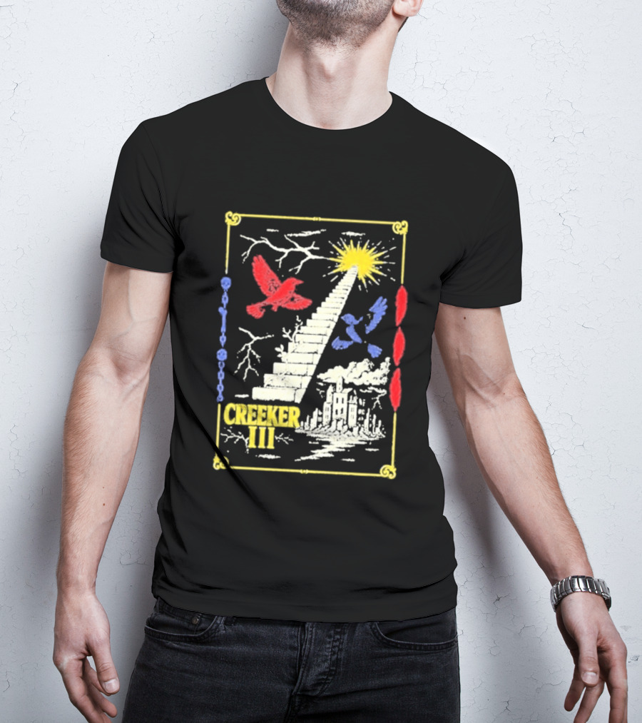 Creeker III Stairway To Sun With Red Bird And Blue Bird T-Shirt