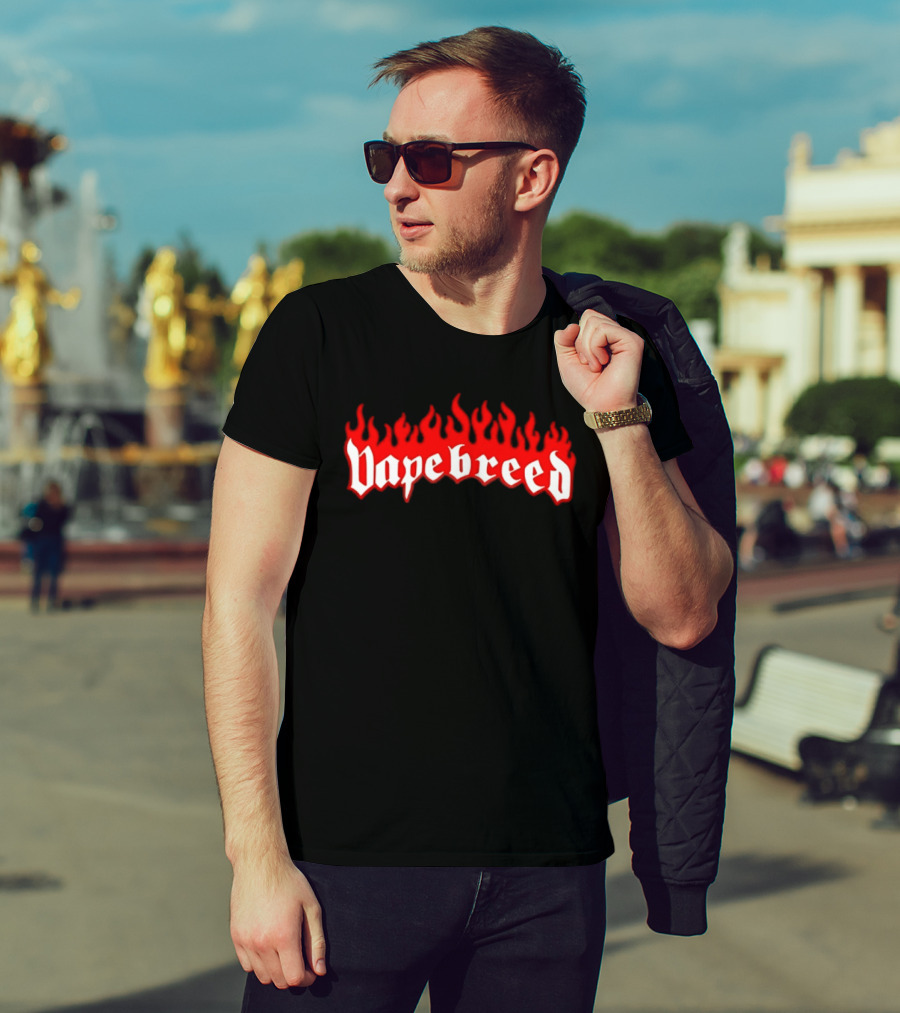 Vapebreed Flame Style Vapebreed Vaping Vape Culture T-Shirt