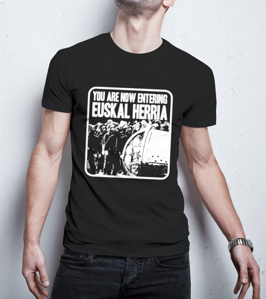 You Are Now Entering Euskal Herria Cosmic Tentacles Studio Edition Historic Basque Country Graffiti T-Shirt