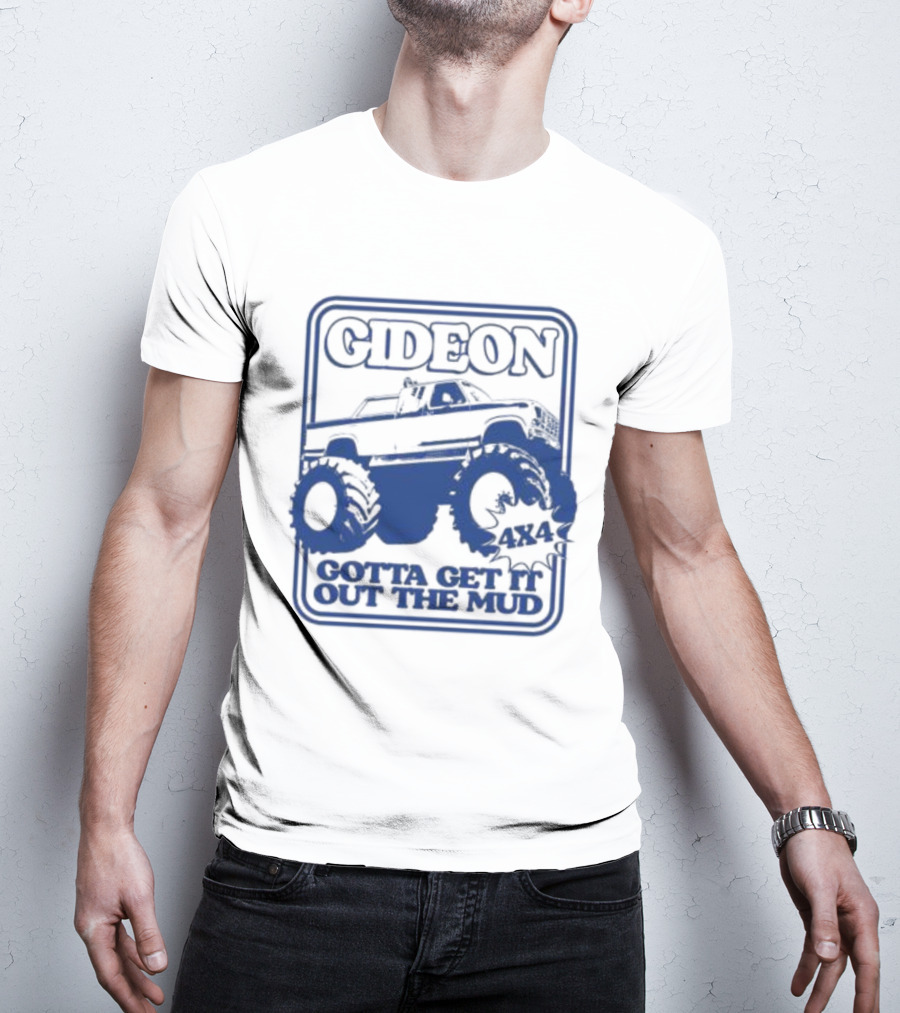 Gideon Monster Truck 4X4 Gotta Get It Out The Mud Ringer T-Shirt
