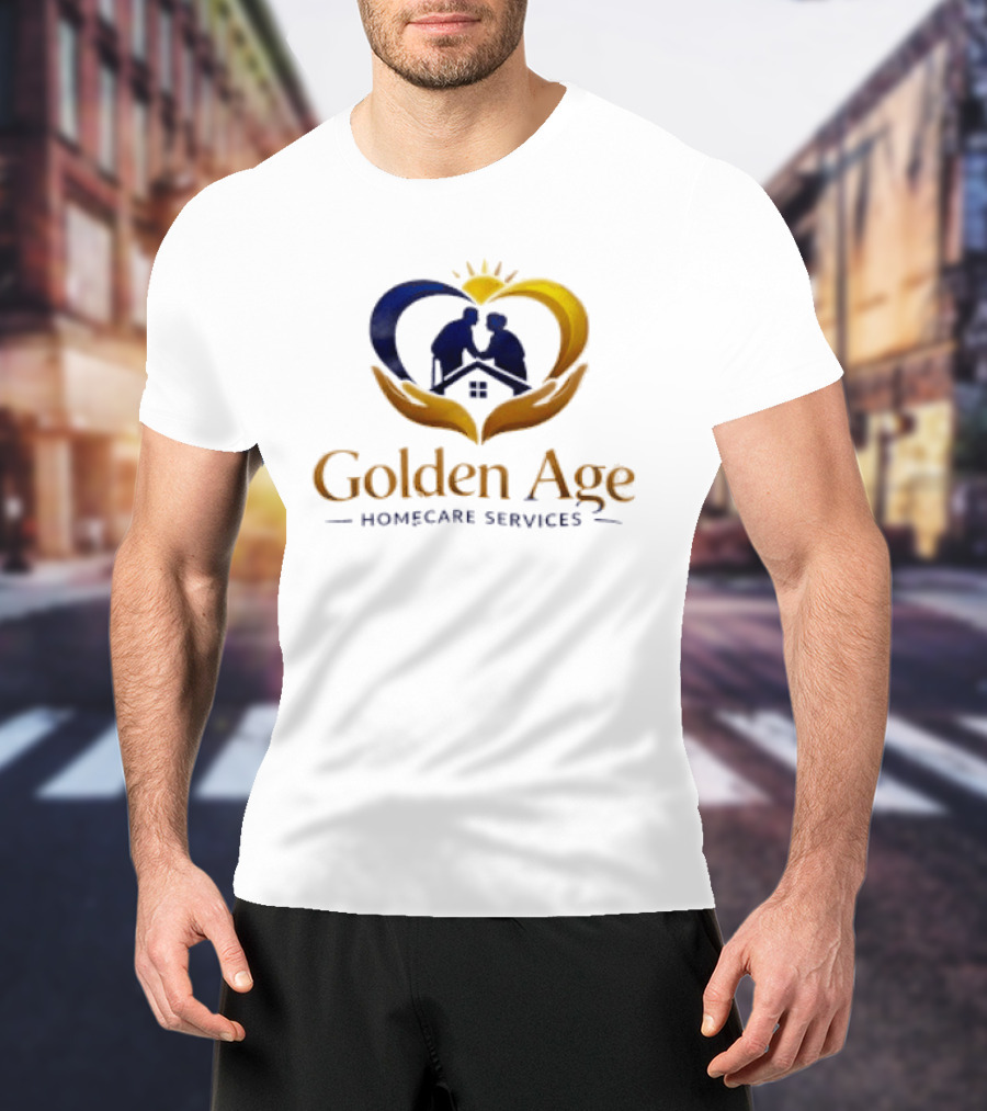 Golden Age Homecare Services Elderly Care Compassion And Support T-Shirt
