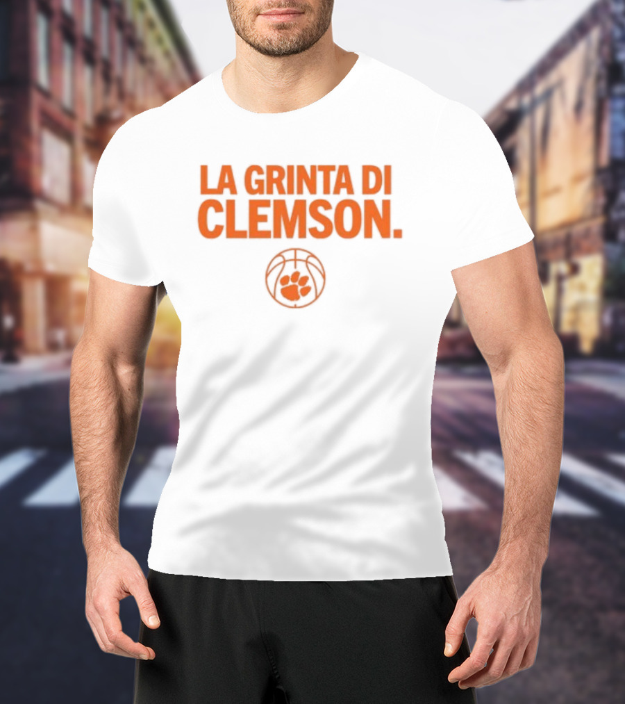La Grinta Di Clemson Tigers Basketball Paw T-Shirt