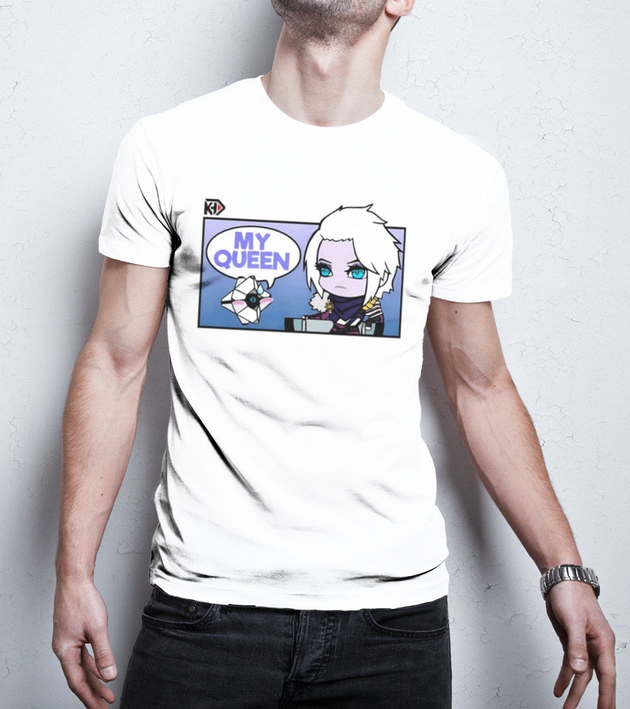 Mara Simp My Queen Chibi Character With Ghost Companion T-Shirt
