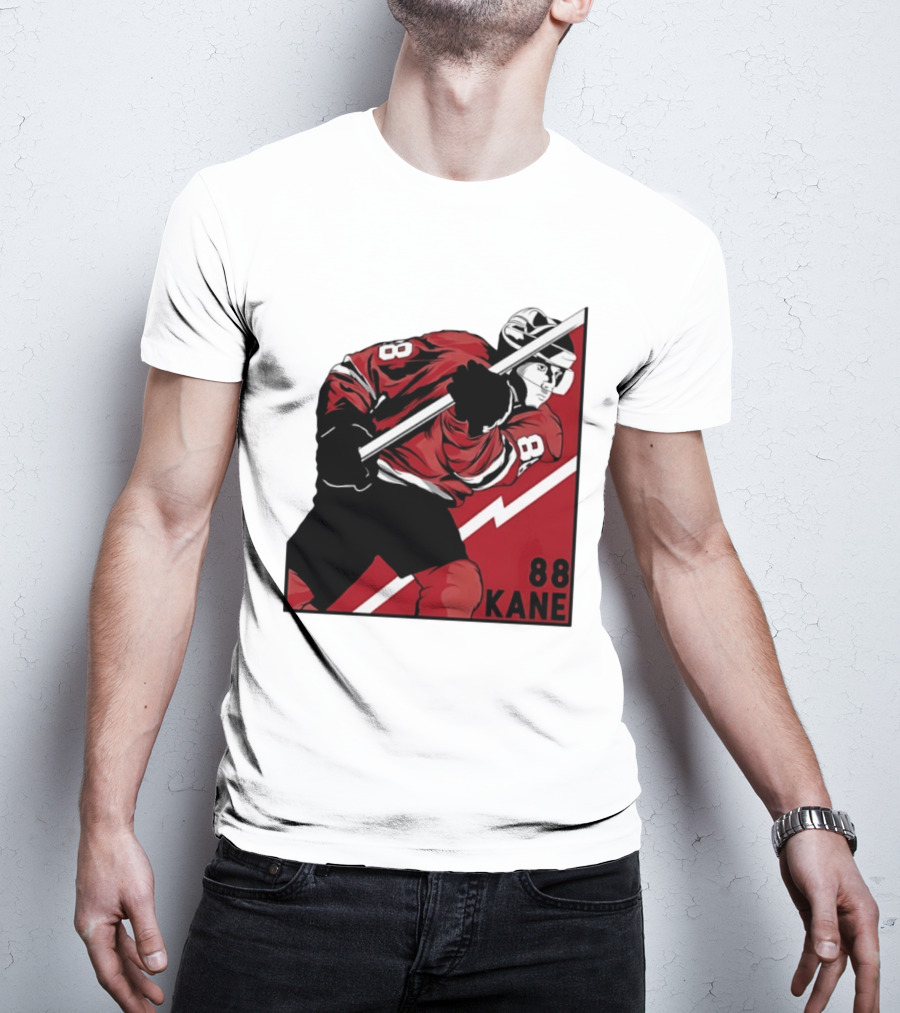 Patrick Kane 88 Chicago Blackhawks Comic Style Hockey Player T-Shirt
