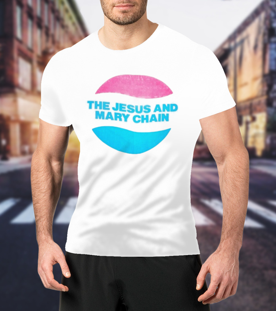 The Jesus And Mary Chain Pink Blue Lips Alternative Rock T-Shirt