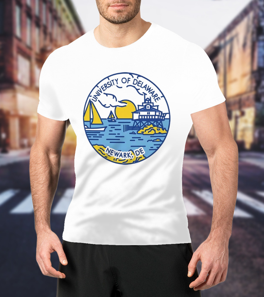 University Of Delaware Newark DE Scenic Coastal Sunset T-Shirt