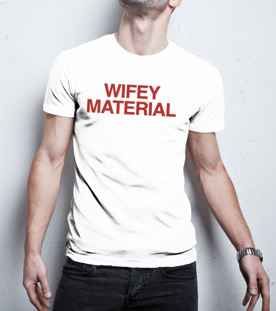 Wifey Material Bold Red T-Shirt