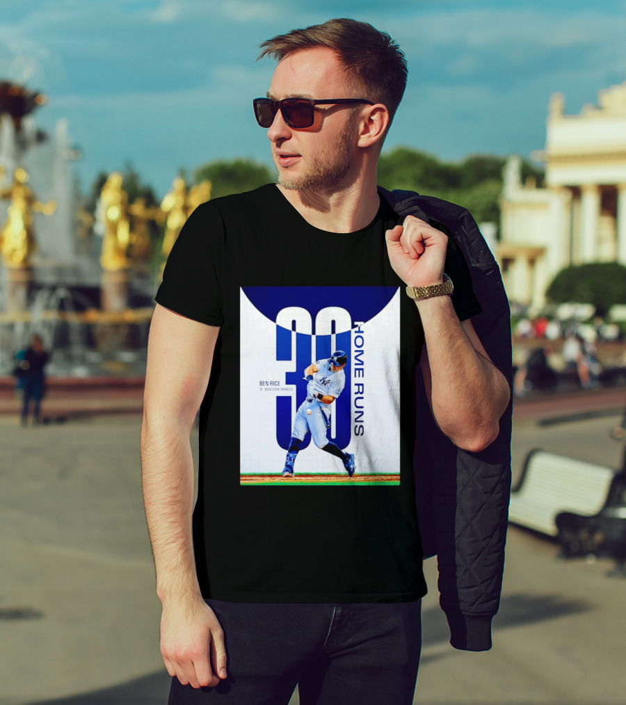 Ben Rice New York Yankees 30 Home Runs Milestone T-Shirt