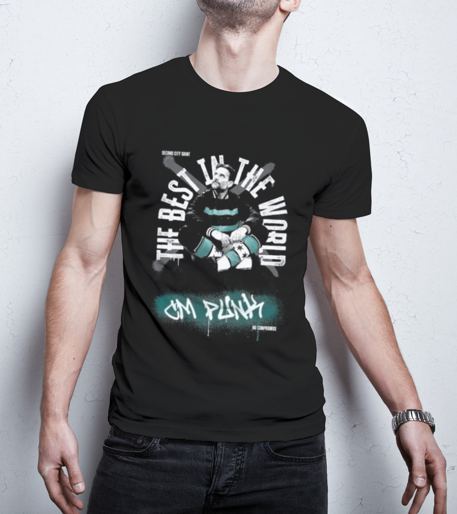 CM Punk The Best In The World Second City Saint No Compromise T-Shirt