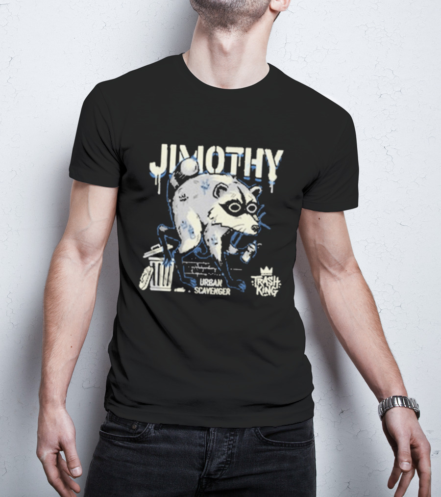 Jimothy Urban Scavenger Trash King Raccoon Dumpster Adventure T-Shirt