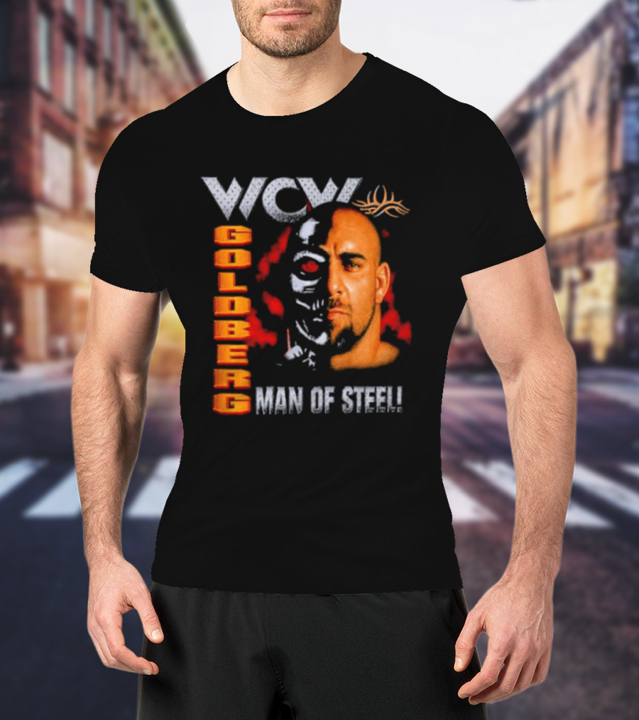 WCW Goldberg Man Of Steel Wrestling T-Shirt
