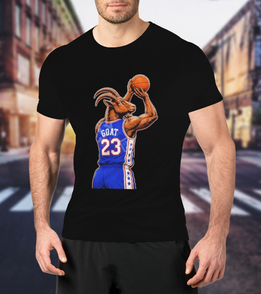 GOAT 23 Basketball Jersey Philadelphia Sixers LeBron James T-Shirt