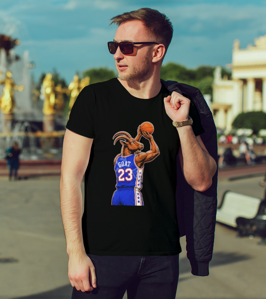 GOAT 23 Basketball Jersey Philadelphia Sixers LeBron James T-Shirt