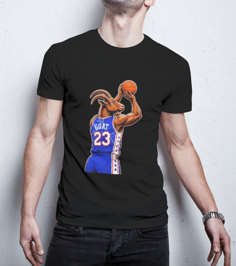GOAT 23 Basketball Jersey Philadelphia Sixers LeBron James T-Shirt