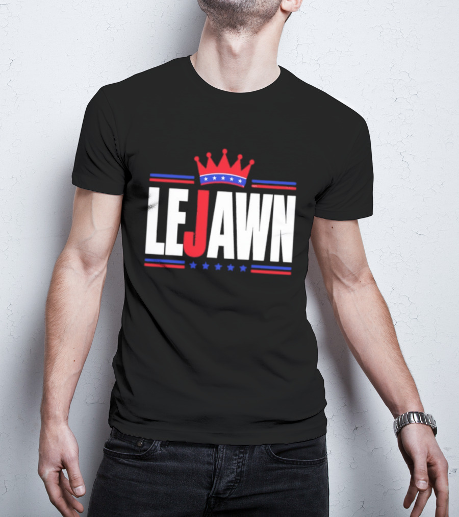 LeJawn King Crown LeBron James Philadelphia 76ers NBA 2026 T-Shirt
