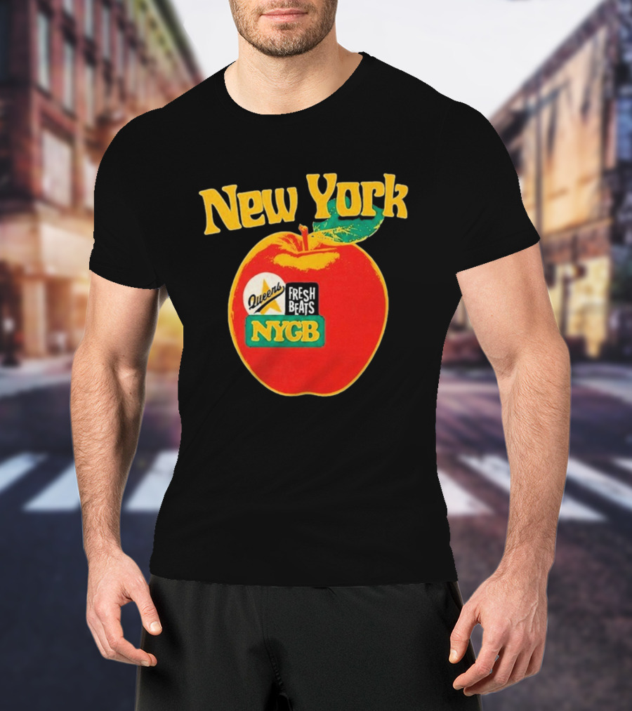 New York Queens Fresh Beats NYGB Apple T-Shirt