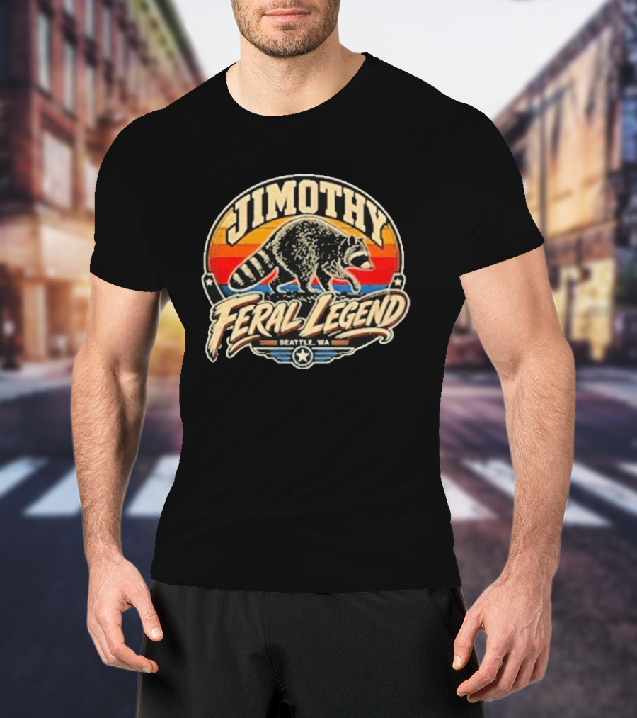 Jimothy Raccoon Feral Legend Seattle WA T-Shirt