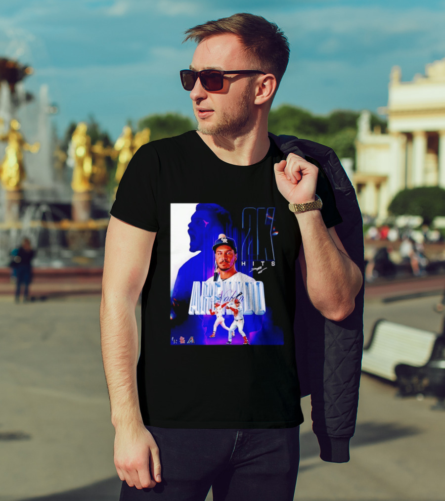 Nolan Arenado 2K Hits Retro Baseball Milestone Celebration T-Shirt