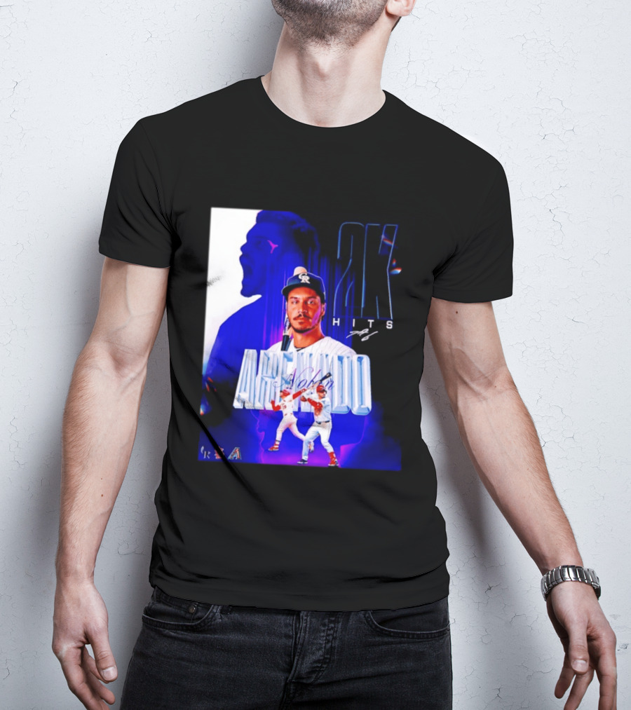 Nolan Arenado 2K Hits Retro Baseball Milestone Celebration T-Shirt