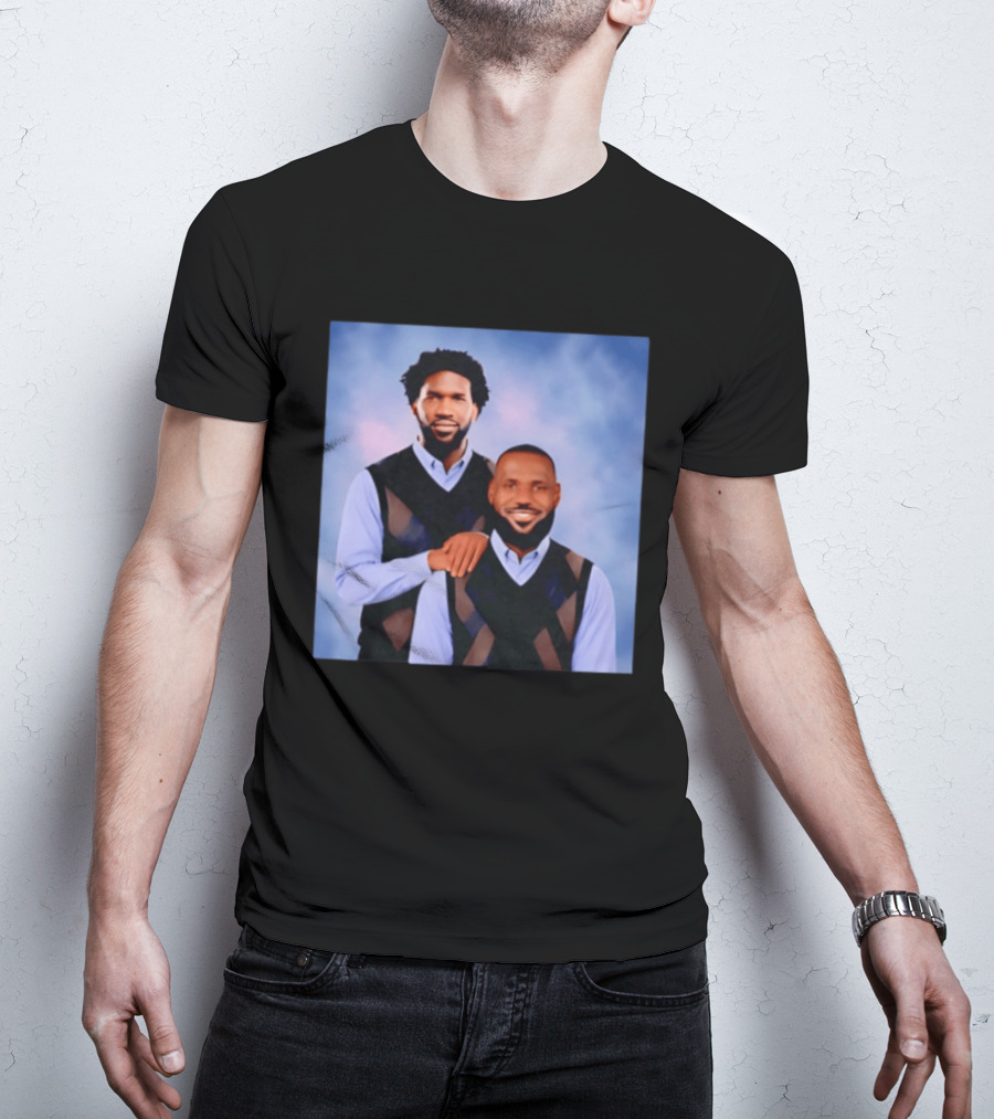 Philadelphia 76ers Lebron James Joel Embiid Step Brothers T-Shirt