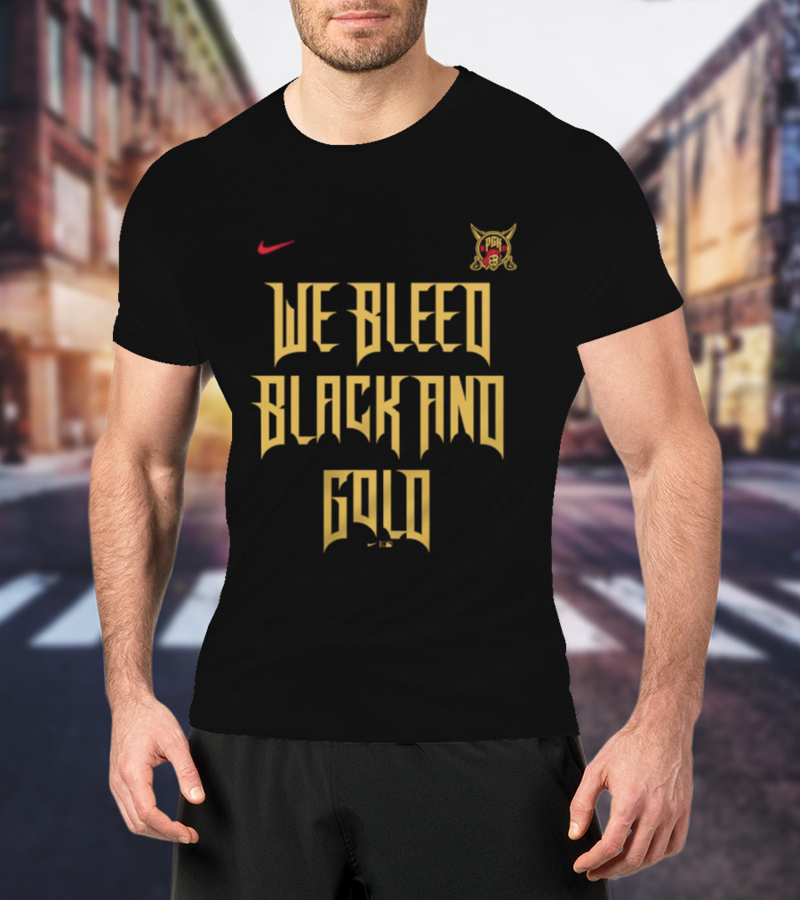 Pittsburgh Pirates We Bleed Black And Gold City Connect Nike T-Shirt