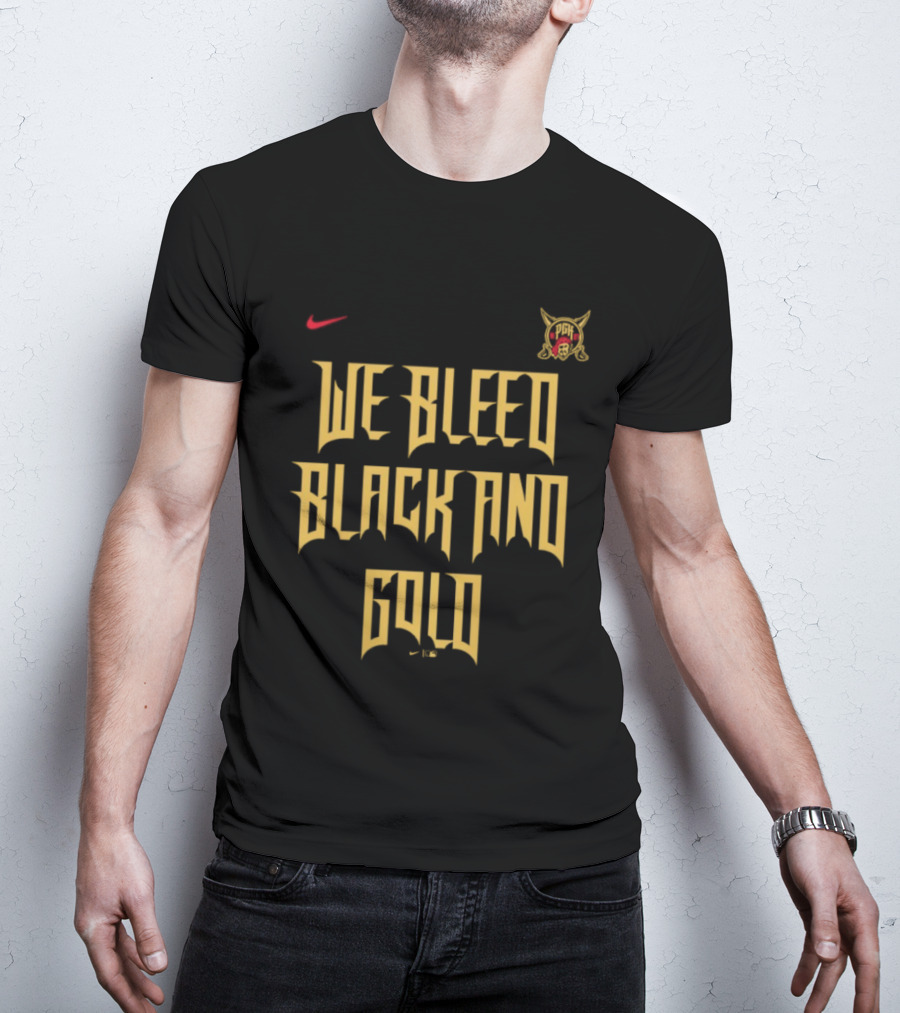 Pittsburgh Pirates We Bleed Black And Gold City Connect Nike T-Shirt