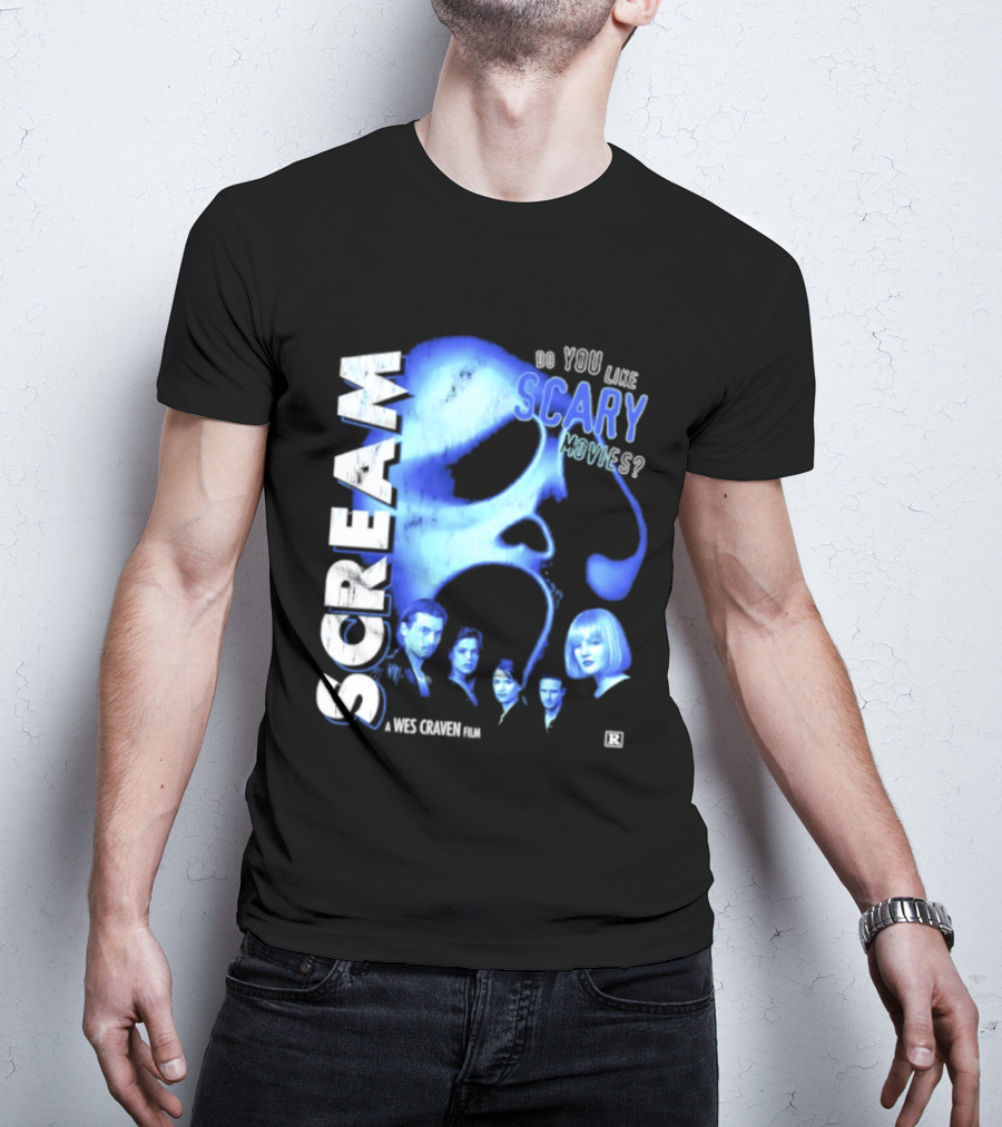 Scream Do You Like Scary Movies A Wes Craven Film Retro Collage T-Shirt