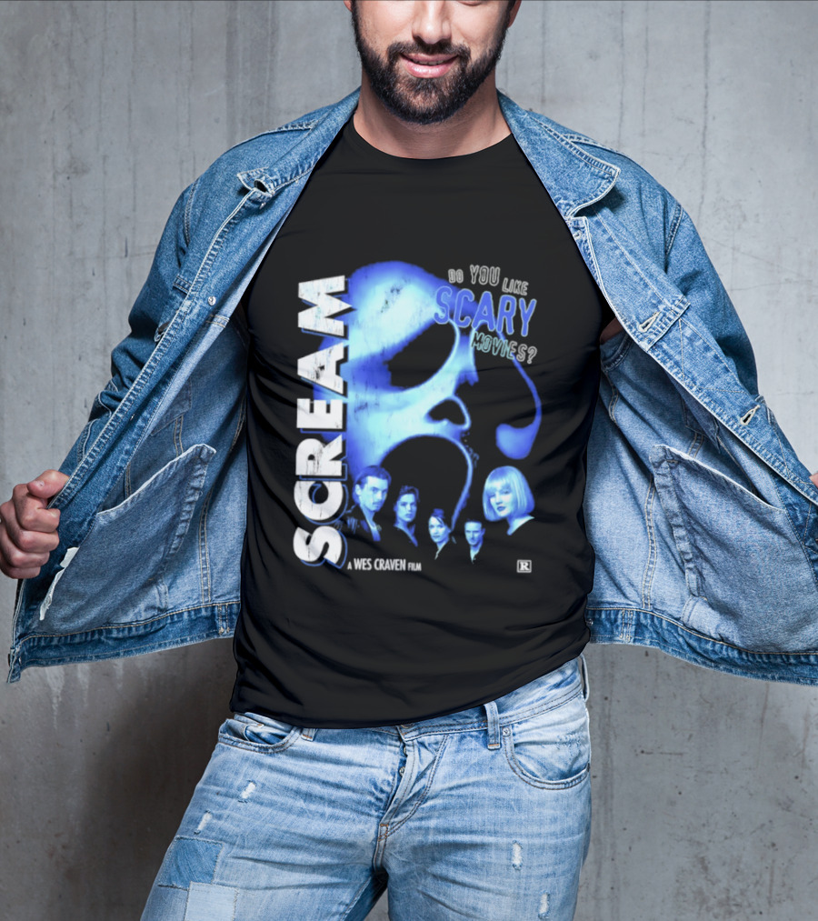 Scream Do You Like Scary Movies A Wes Craven Film Retro Collage T-Shirt