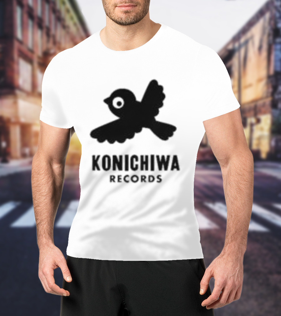 Konichiwa Records Black Bird Icon Gray Robyn Store T-Shirt