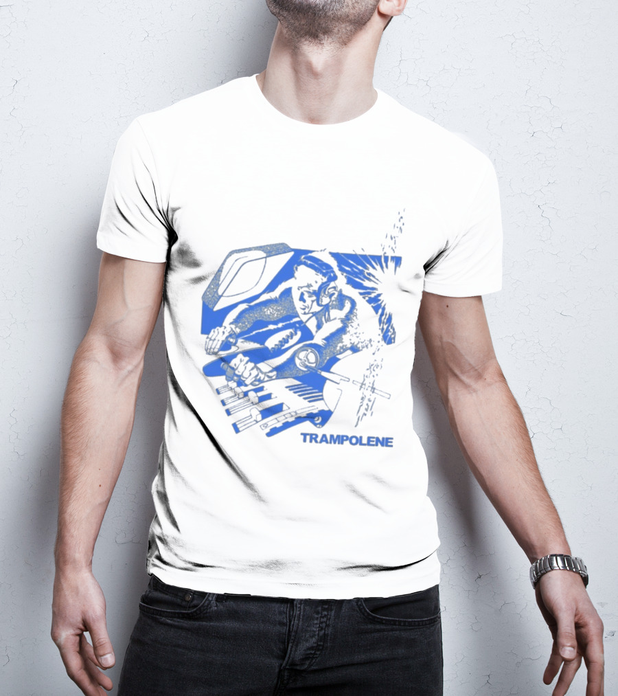 Trampolene DJ Tramps Music Mixing Motorcycle T-Shirt