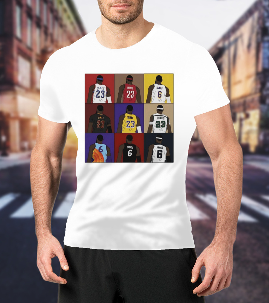 LeBron James Each Team History Philadelphia 76ers NBA 2026 T-Shirt