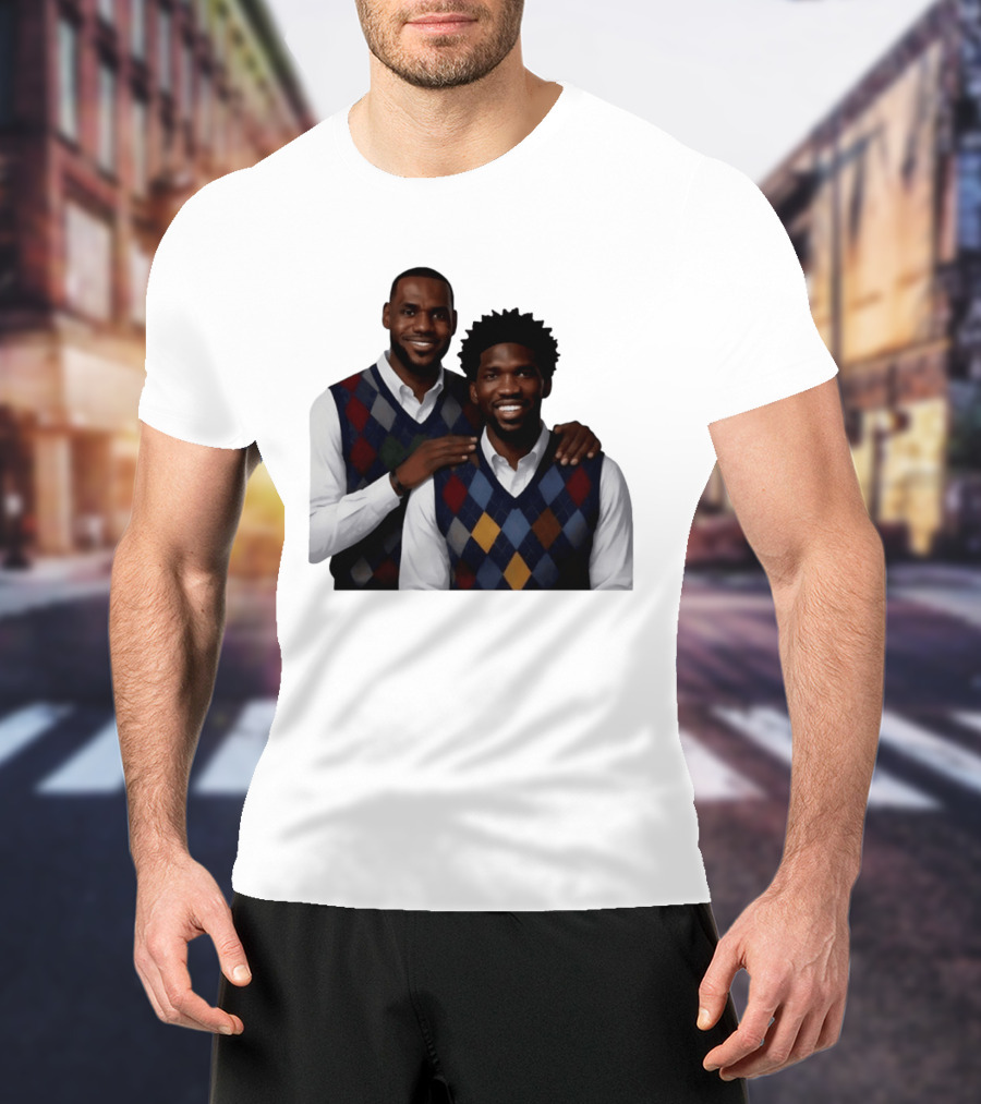 Lebron James Joel Embiid Philadelphia 76ers Step Brothers Crossover NBA Comedy T-Shirt