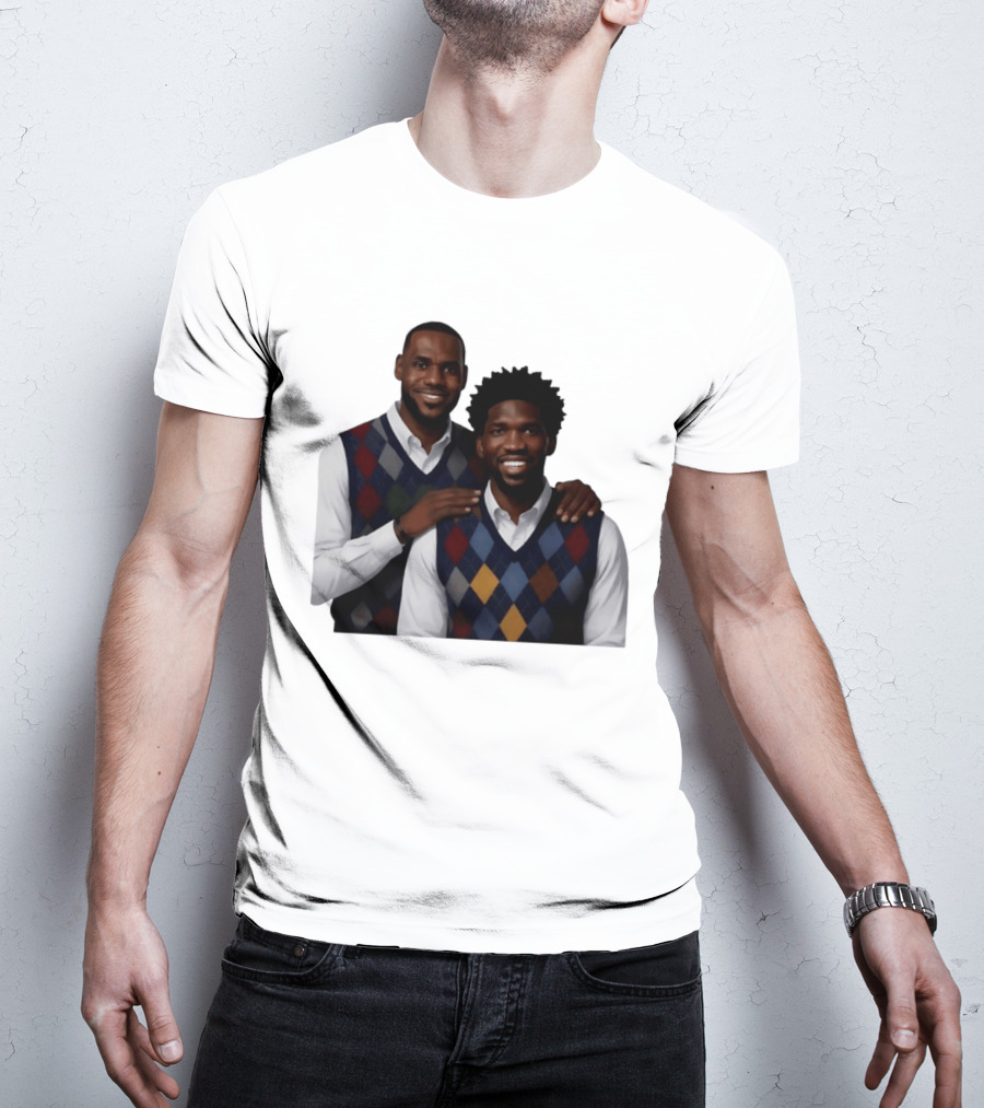 Lebron James Joel Embiid Philadelphia 76ers Step Brothers Crossover NBA Comedy T-Shirt