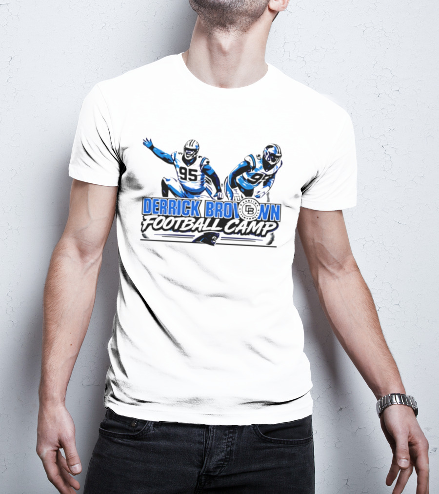 Lee Hunter Derrick Brown Carolina Panthers Football Camp T-Shirt