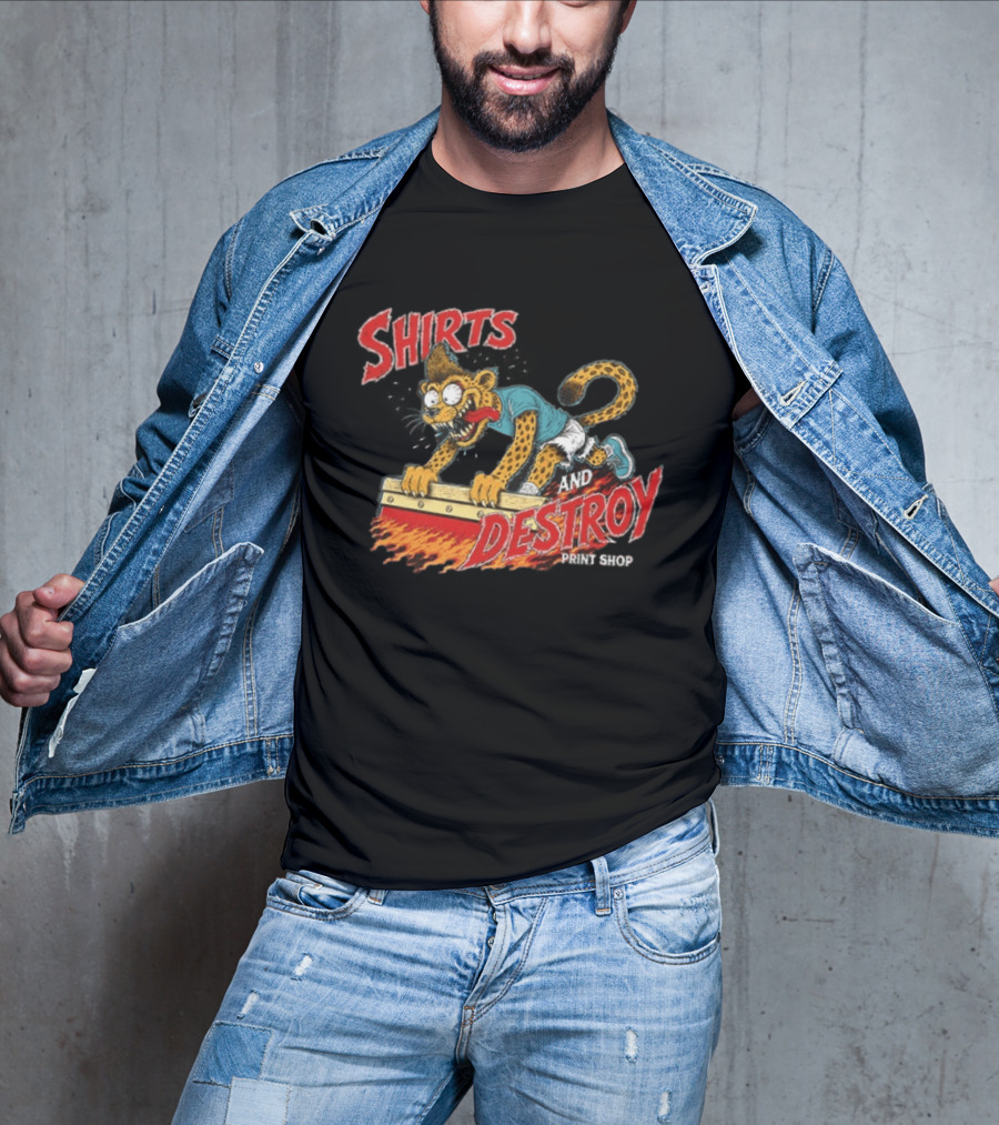 Shirts And Destroy Print Shop Screem Drinting 2 Sided T-Shirt