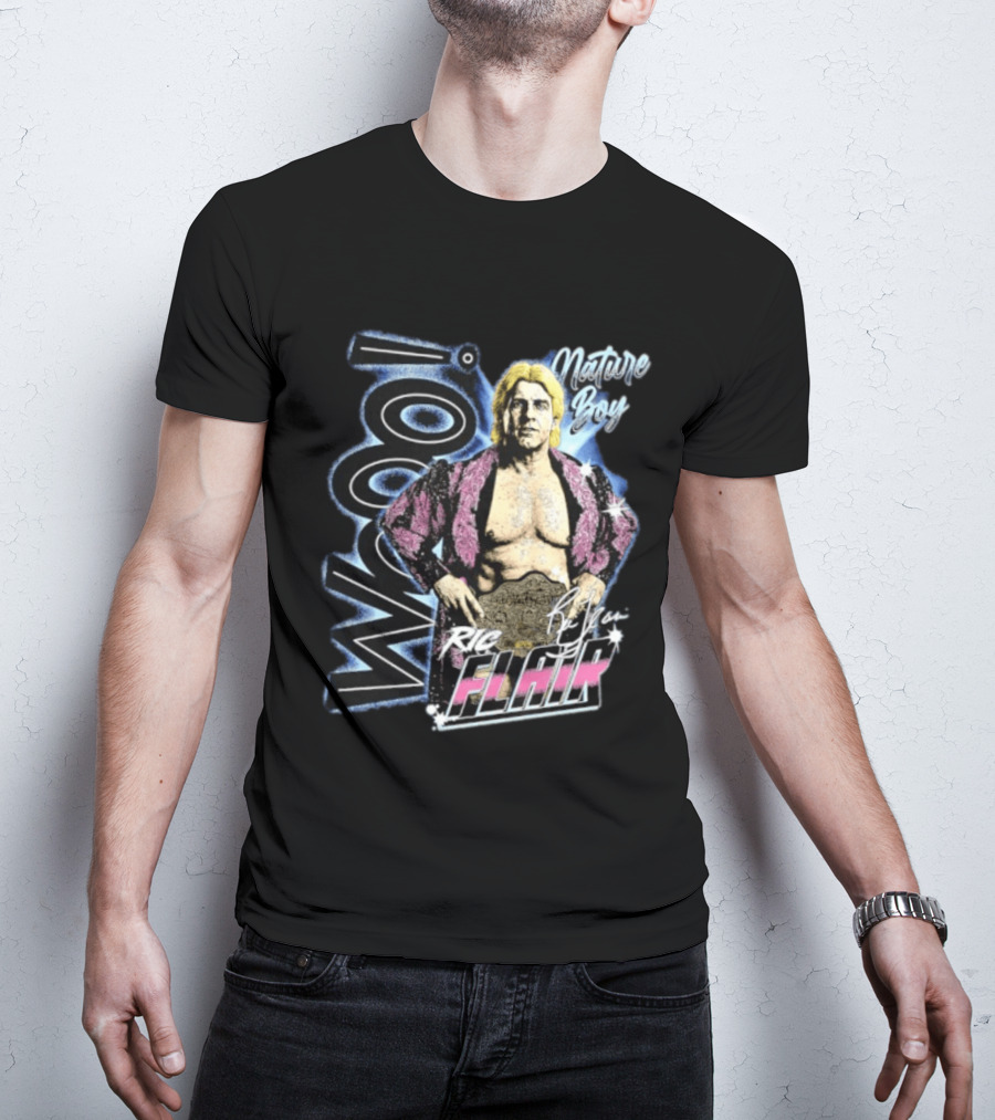 Ric Flair Nature Boy Wooo Wrestling Flair WWE T-Shirt