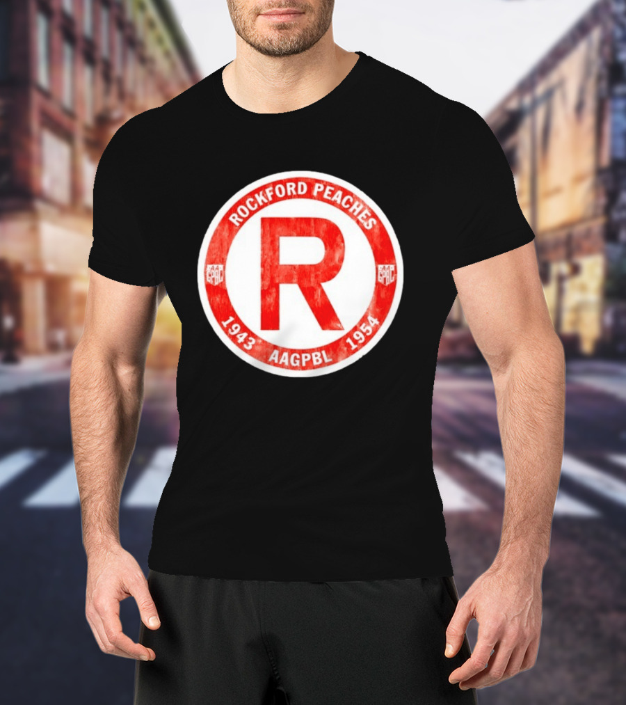 Rockford Peaches 1943 1954 AAGPBL T-Shirt