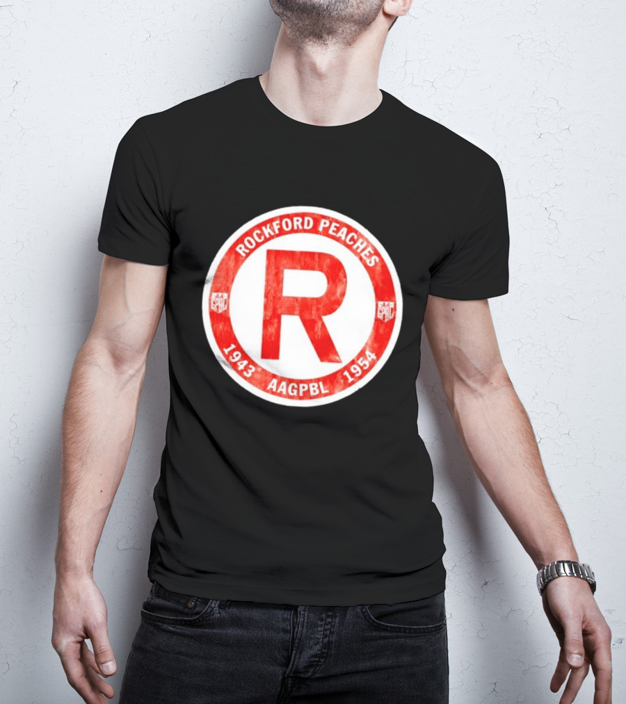 Rockford Peaches 1943 1954 AAGPBL T-Shirt