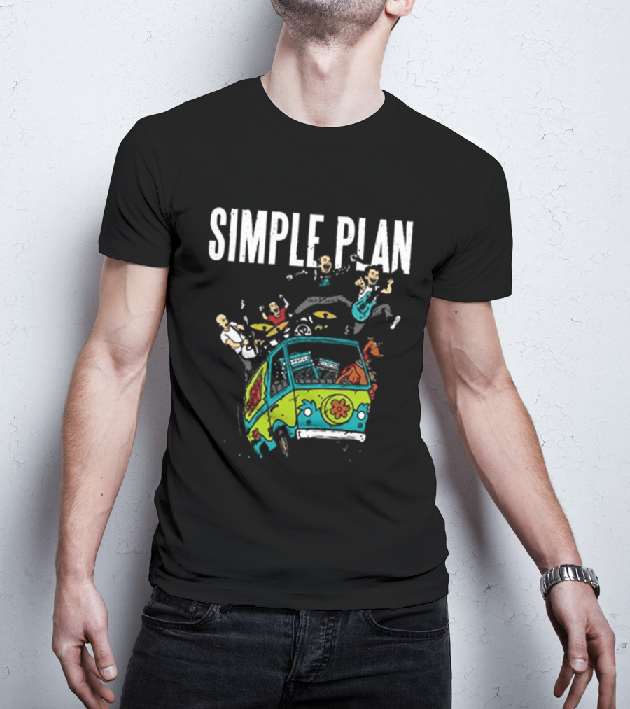 Simple Plan Bigger Than You Think Tour 2026 The Sequel Scooby Doo Mystery Machine Dates T-Shirt