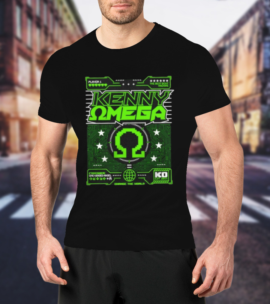 Kenny Omega Player 1 The Best Bout Machine One Winged Angel KO Change The World T-Shirt