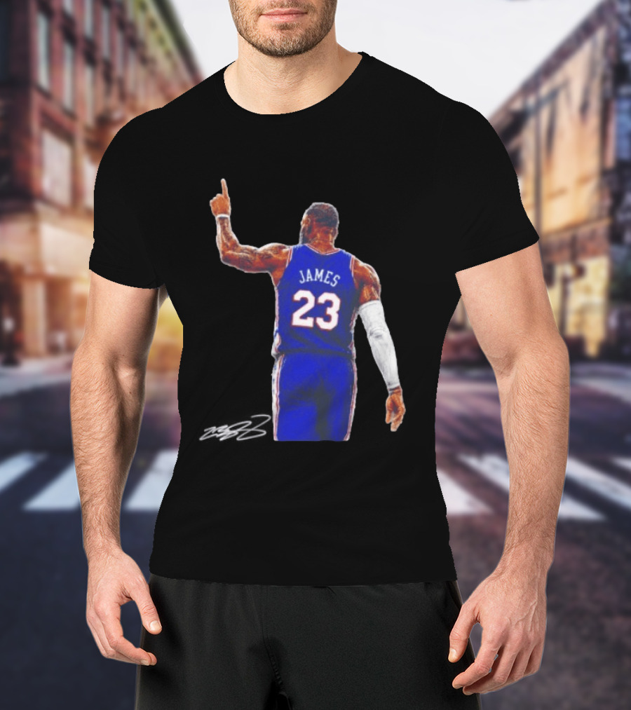 LeBron James 23 Philadelphia 76ers Jersey Iconic Basketball T-Shirt