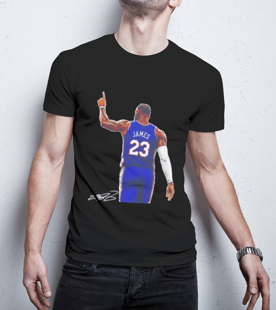 LeBron James 23 Philadelphia 76ers Jersey Iconic Basketball T-Shirt