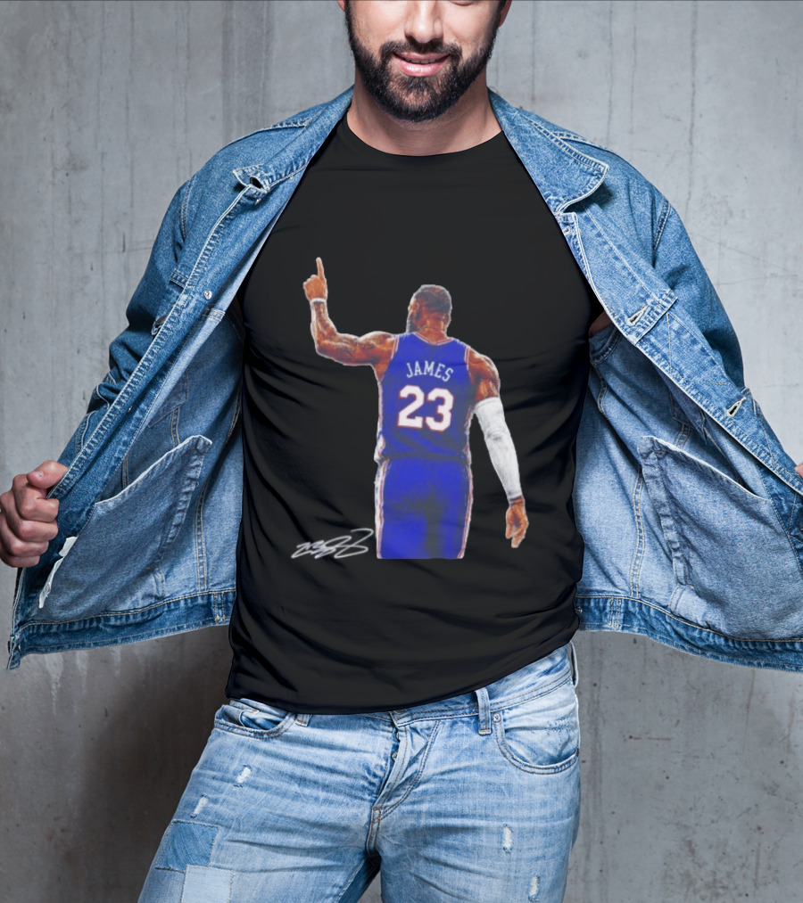 LeBron James 23 Philadelphia 76ers Jersey Iconic Basketball T-Shirt
