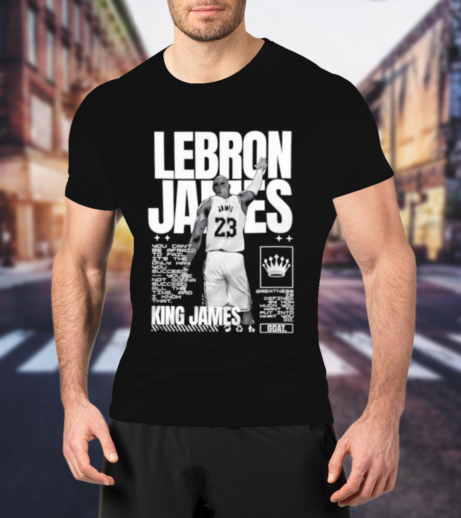 LeBron James Philadelphia 76ers King James NBA Goat 2026 23 T-Shirt