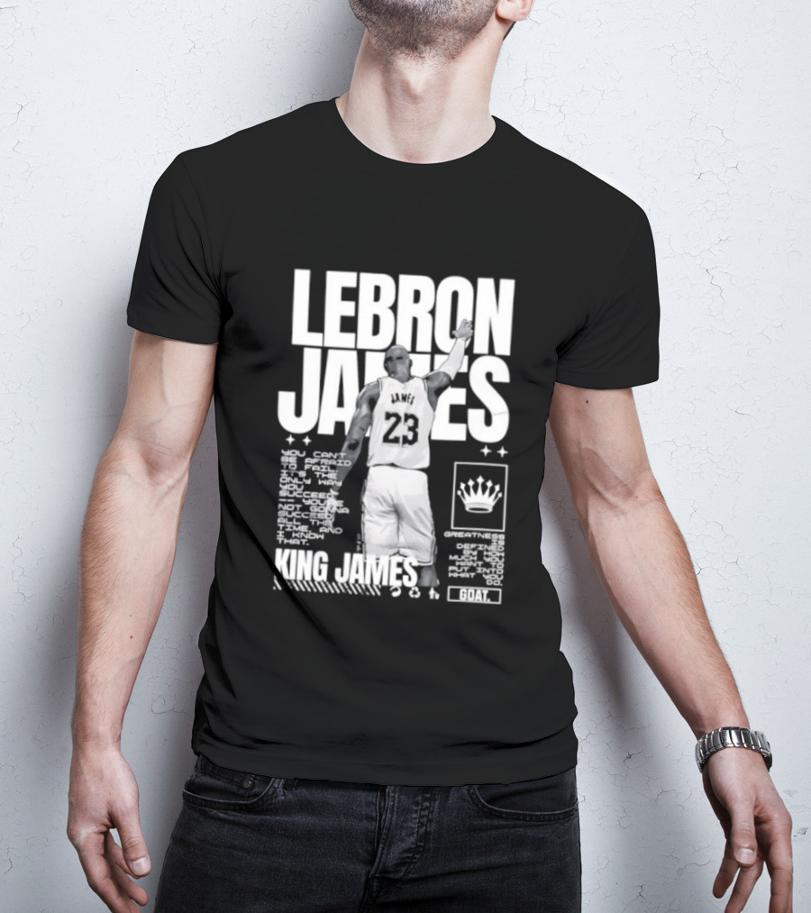 LeBron James Philadelphia 76ers King James NBA Goat 2026 23 T-Shirt