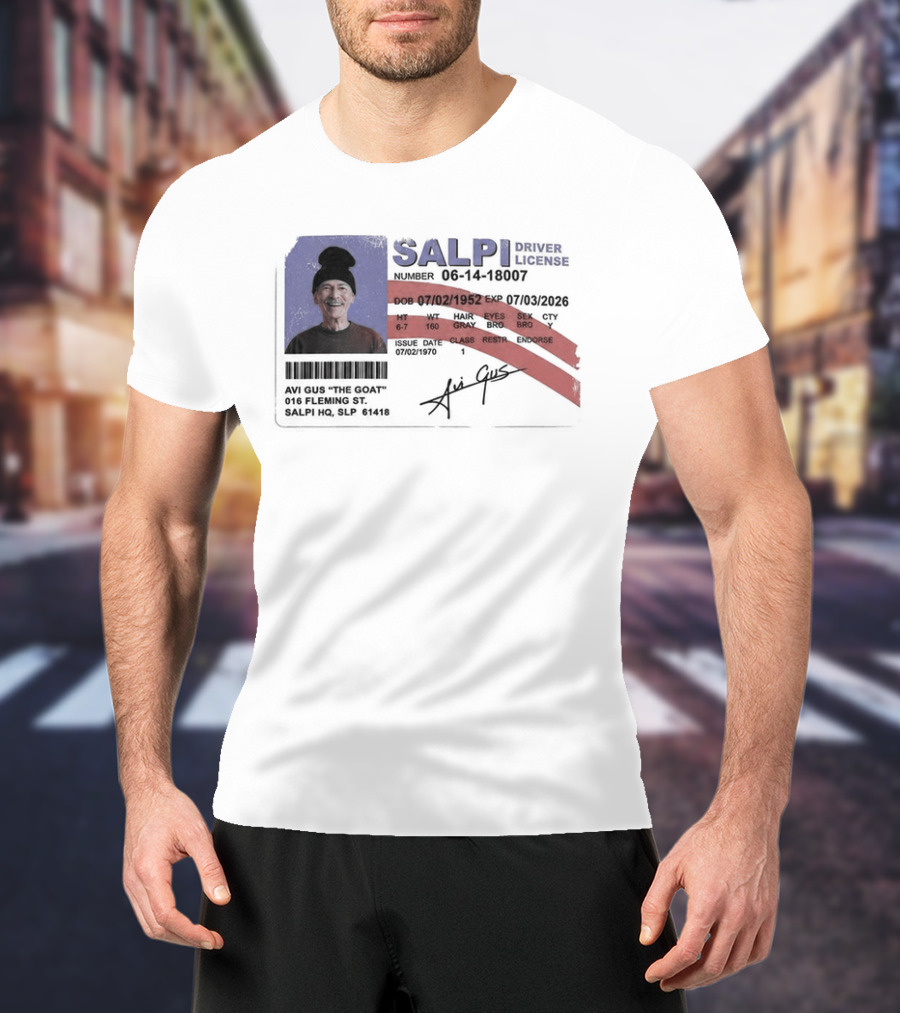 Antoine Griezmann MLS The Goat Salpi Driver License Signature T-Shirt
